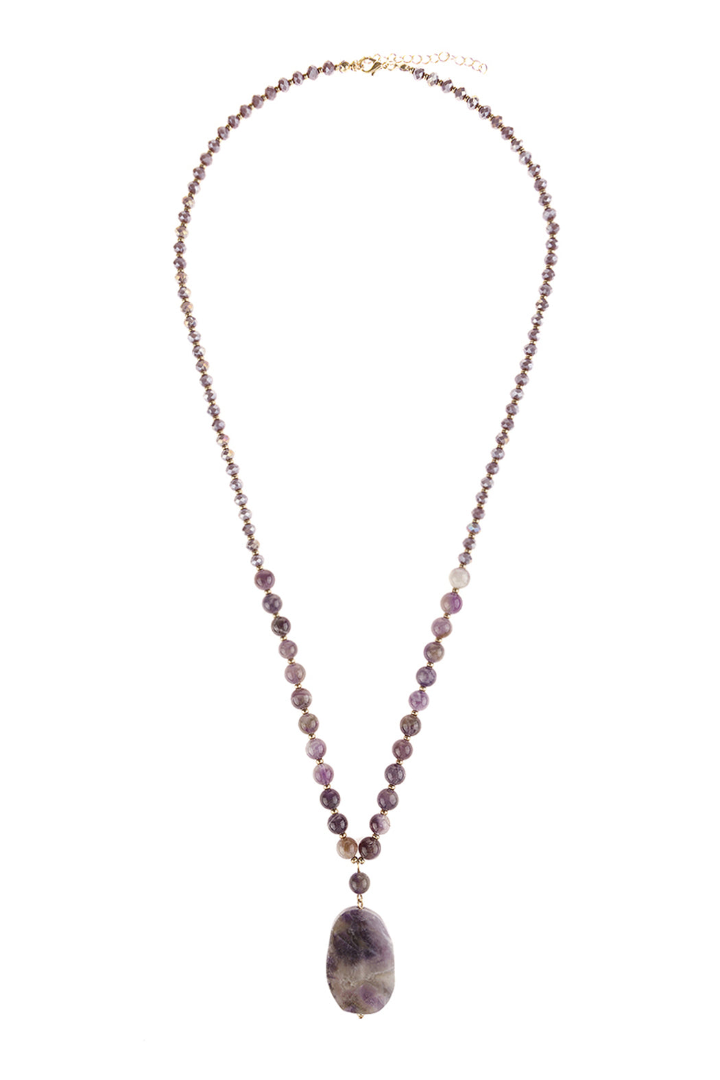 Natural Stone Beaded Necklace