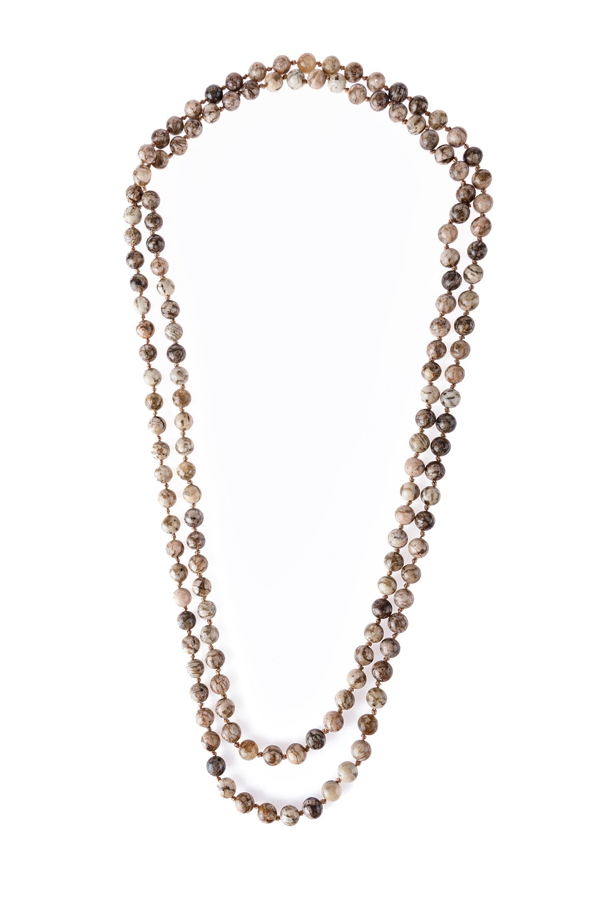 Natural Stone Layered Statement Necklace