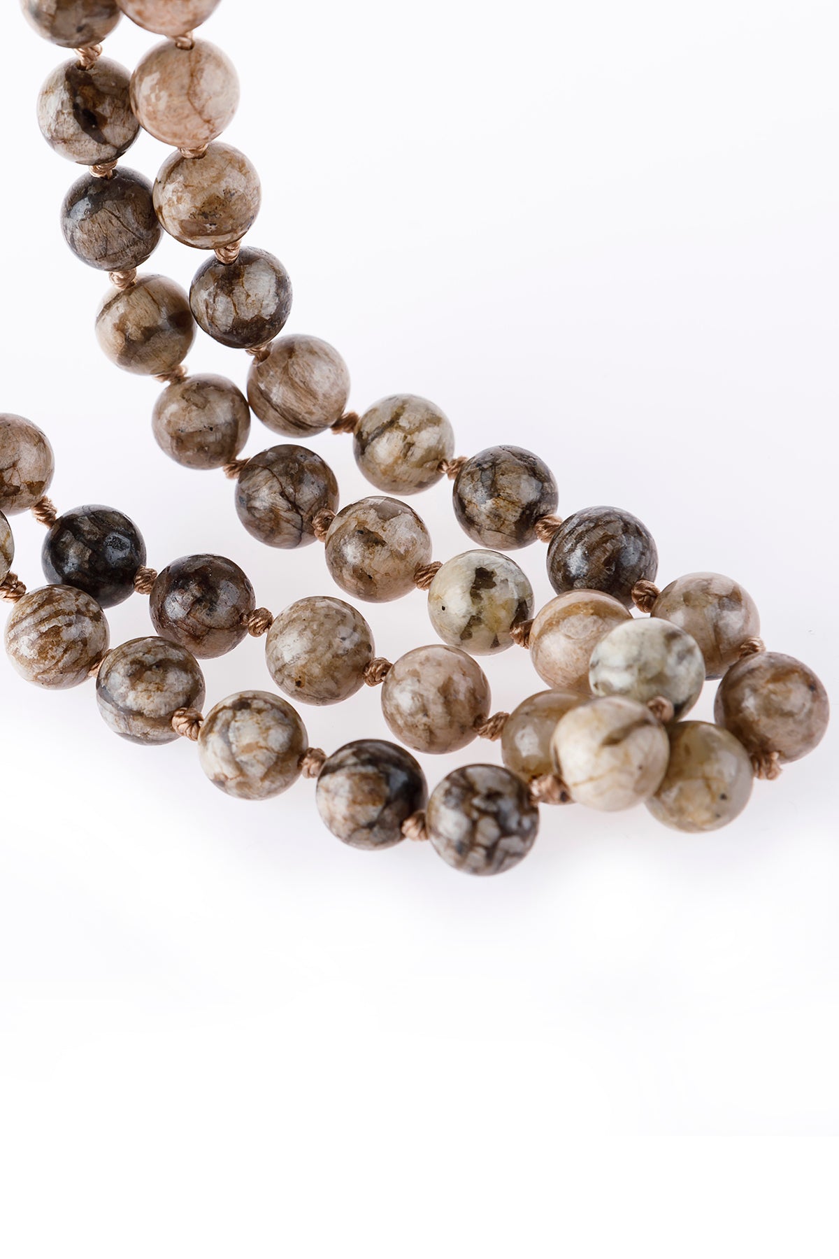Natural Stone Layered Statement Necklace