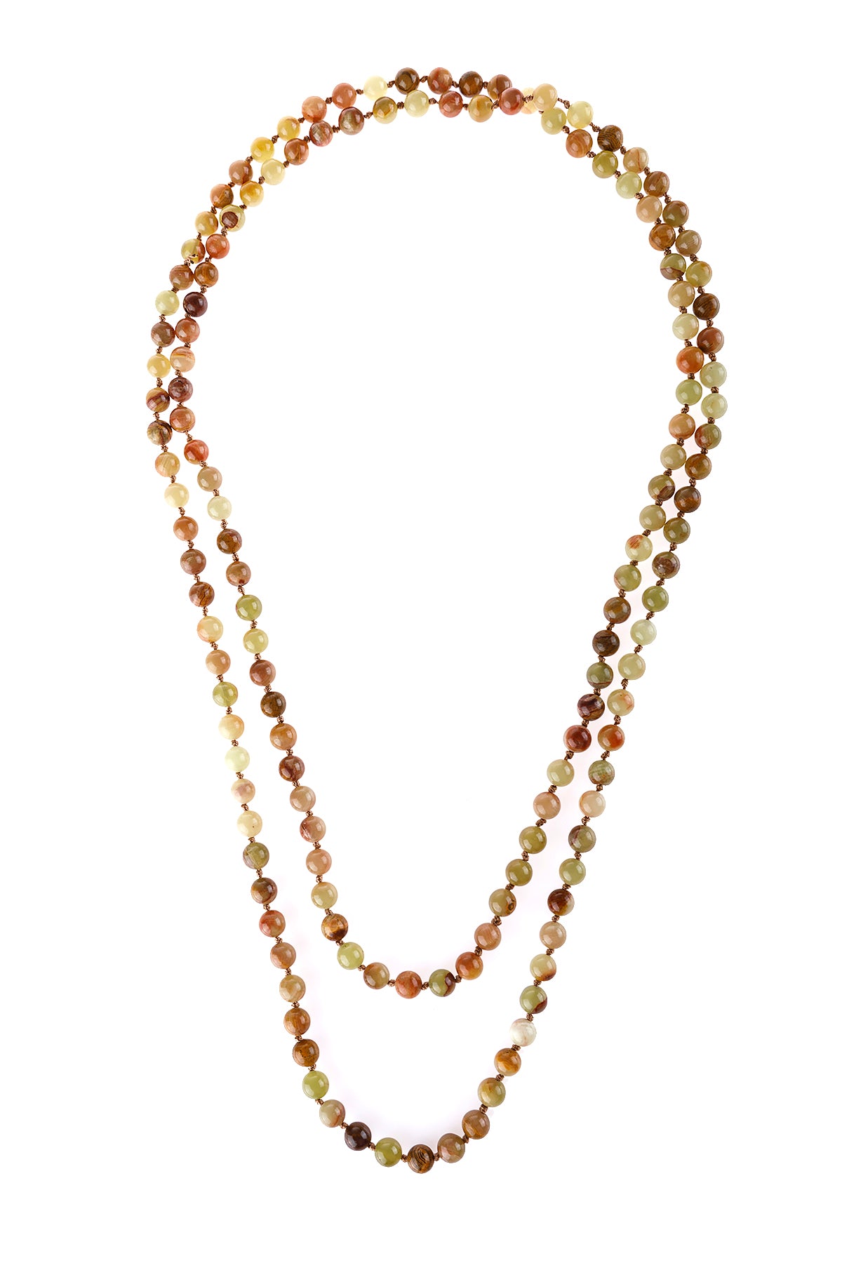 Natural Stone Layered Statement Necklace