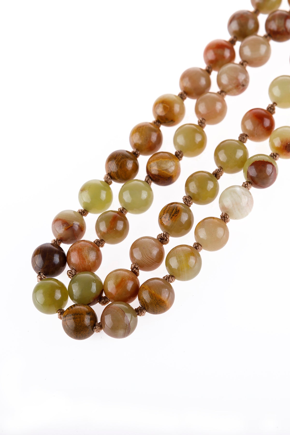 Natural Stone Layered Statement Necklace