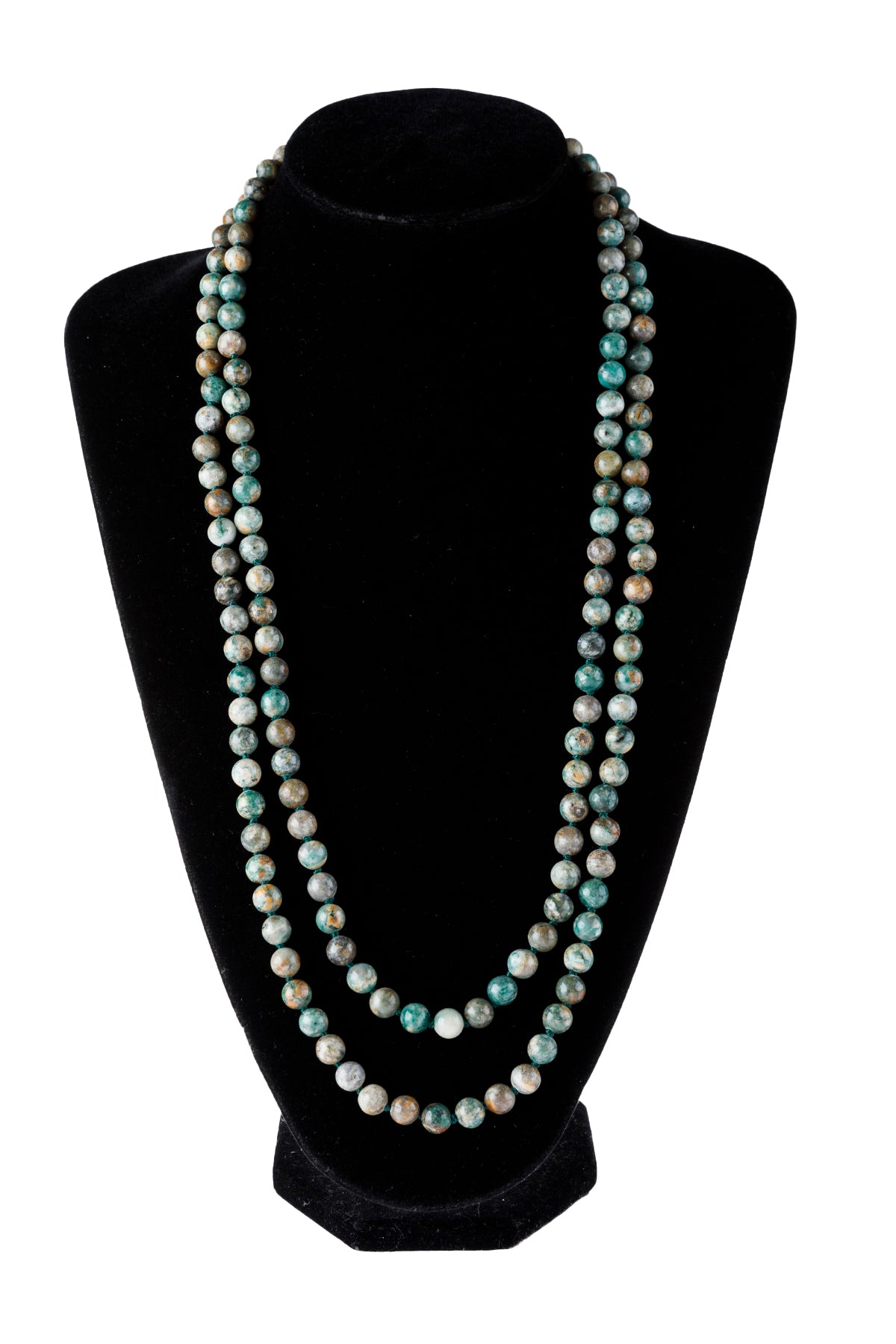 Natural Stone Layered Statement Necklace