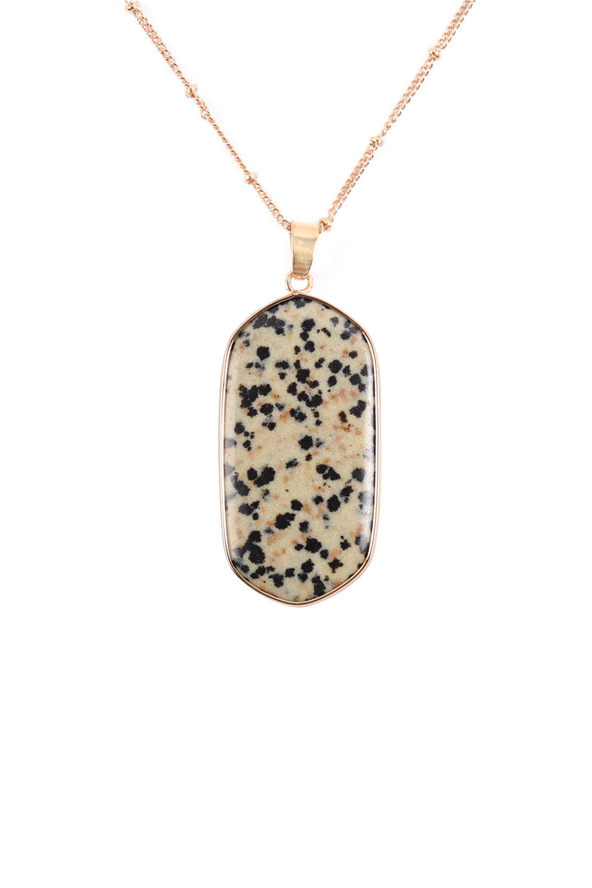 Stone Pendant Charm Necklace