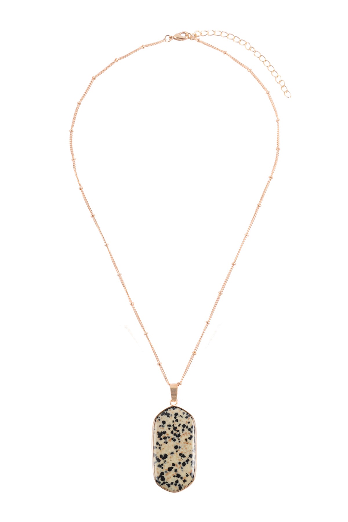 Stone Pendant Charm Necklace