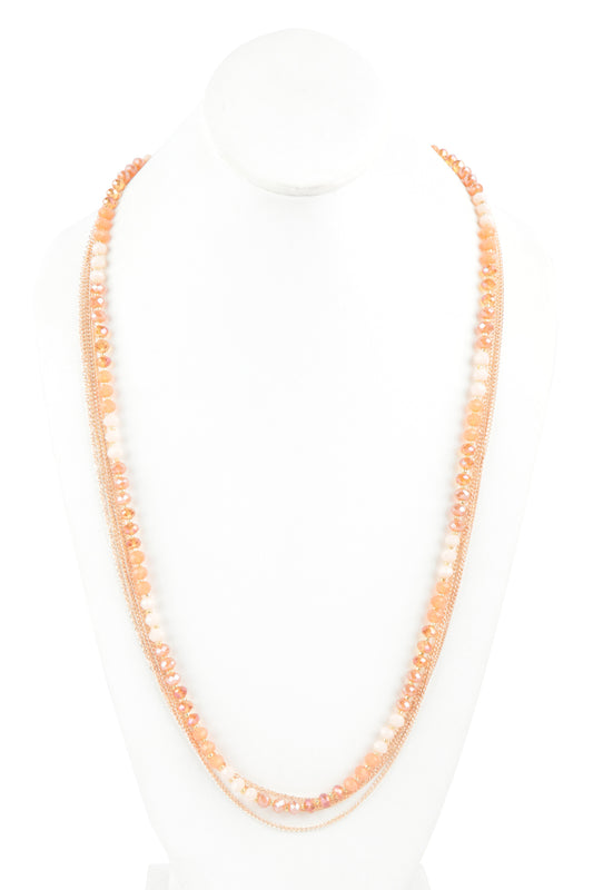 Multi Chain With Rondelle Beads