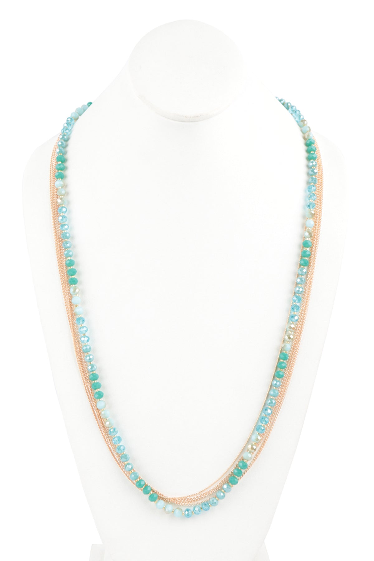Multi Chain With Rondelle Beads