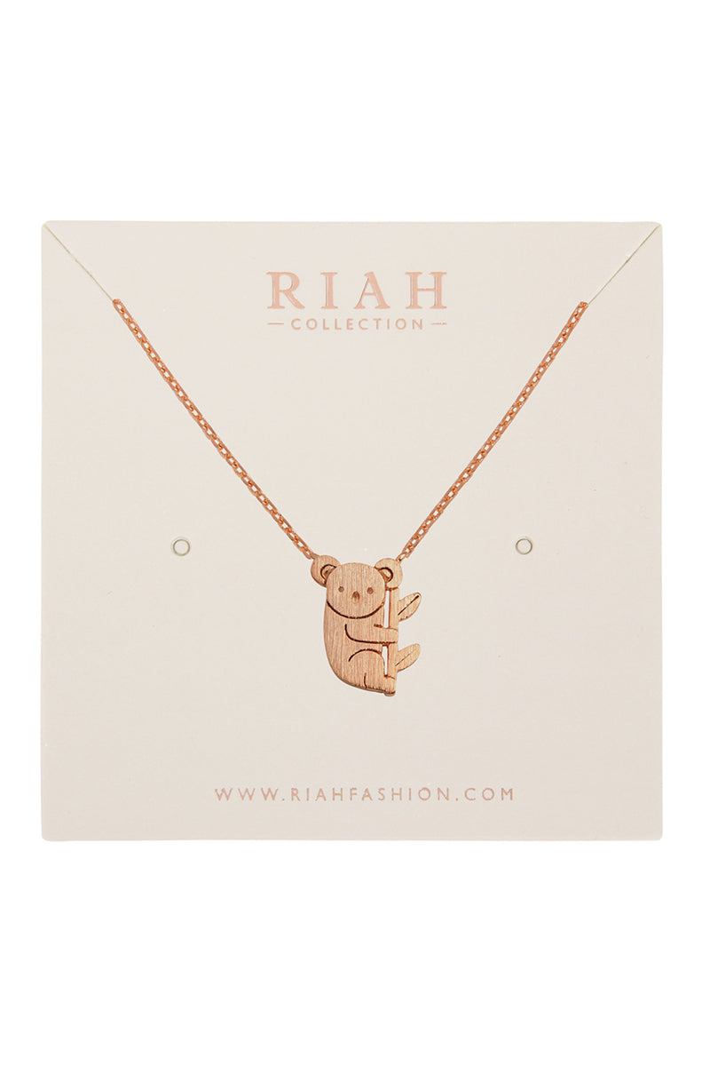 Koala Cast Pendant Necklace