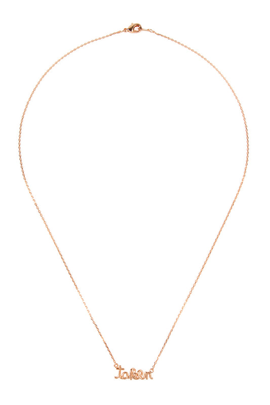 Taken Cast Pendant Necklace