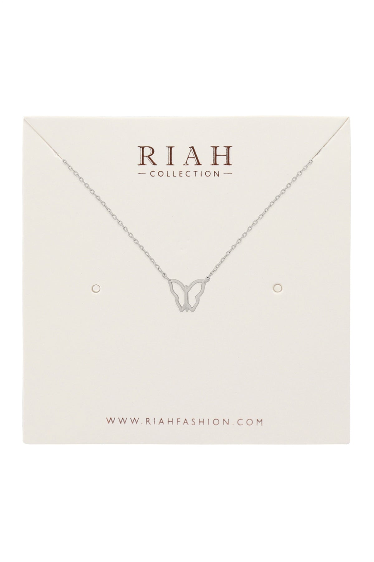 Open Butterfly Pendant Necklace