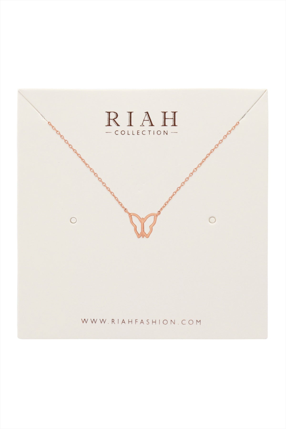 Open Butterfly Pendant Necklace