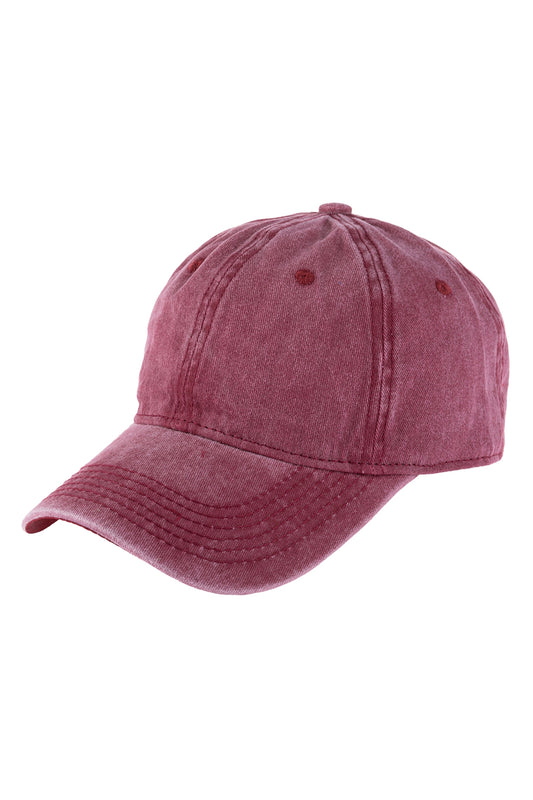 Acid Washed Baseball Cap / 6PCS