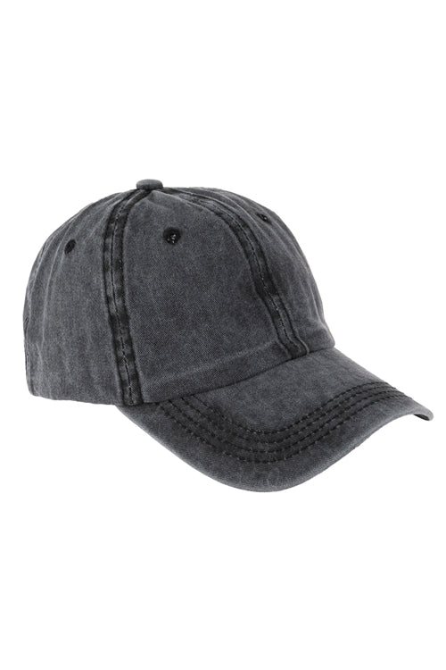 Acid Washed Baseball Cap / 1PC