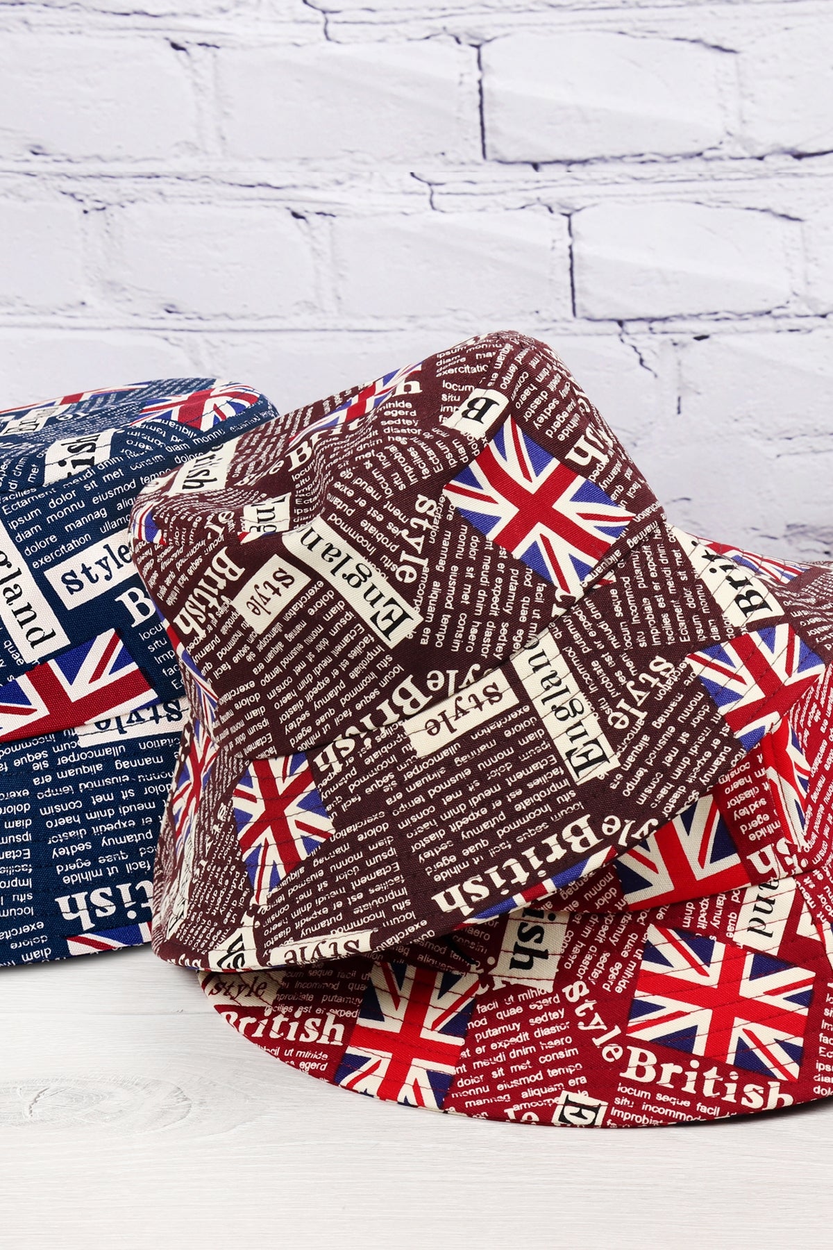England Printed Bucket Hat