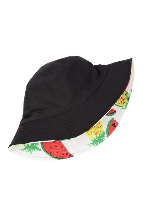 Print Double Side Wear Reversible Bucket Hat /1PC