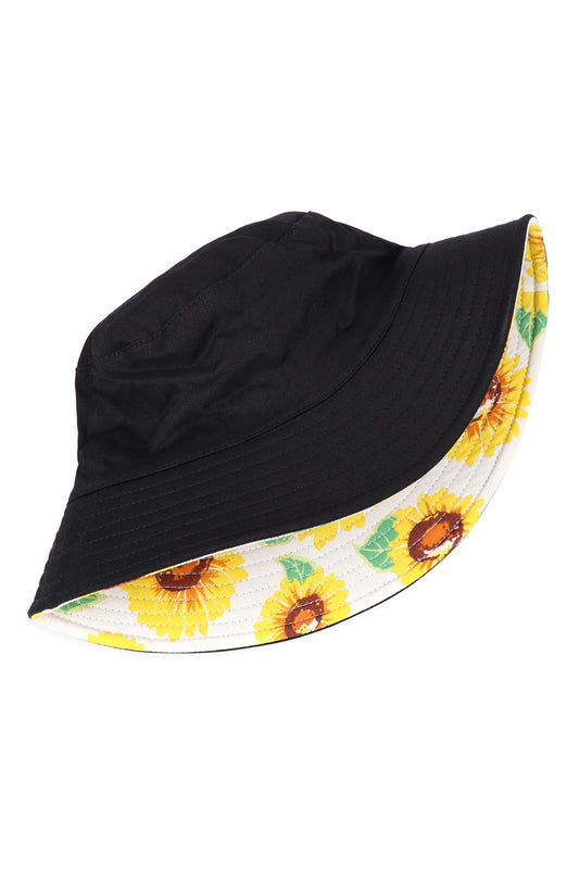 Floral Print Double Side Wear Reversible Bucket Hat