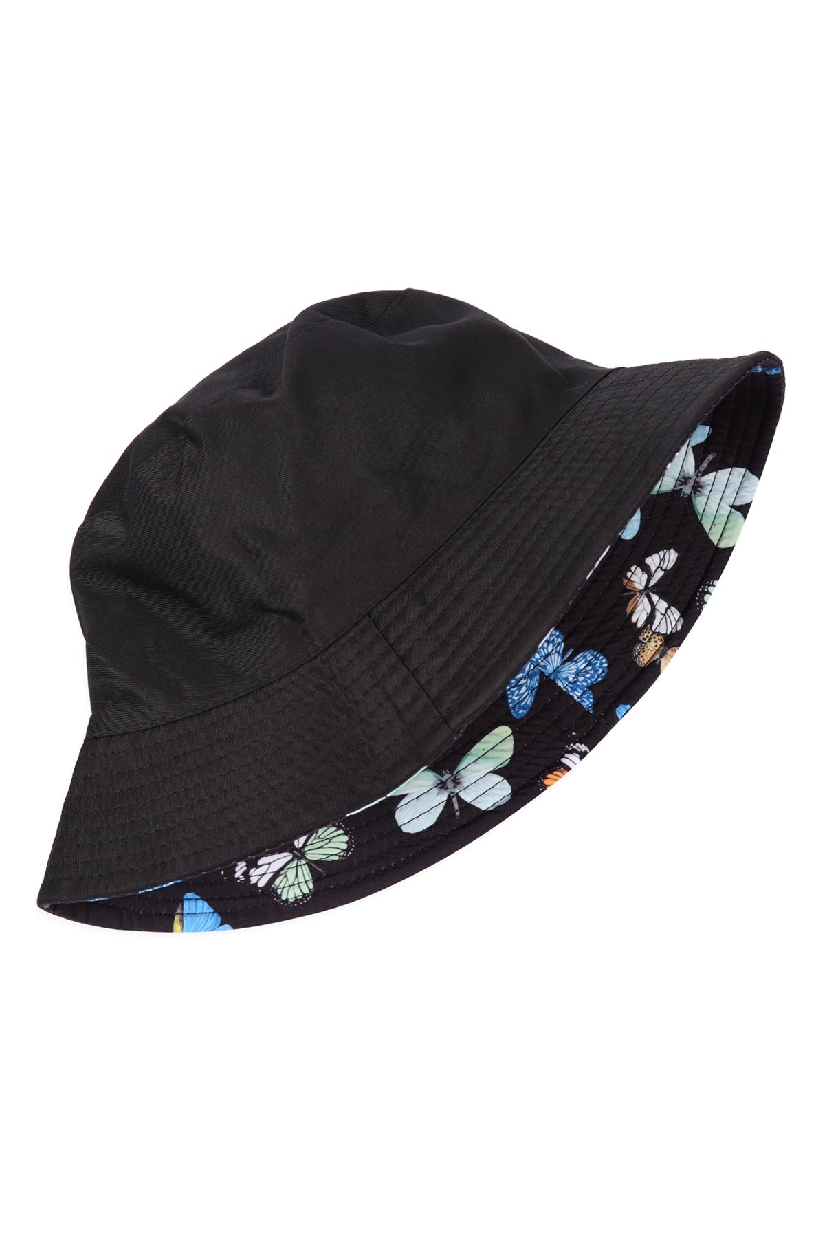 Butterfly Print Double Side Wear Reversible Bucket Hat