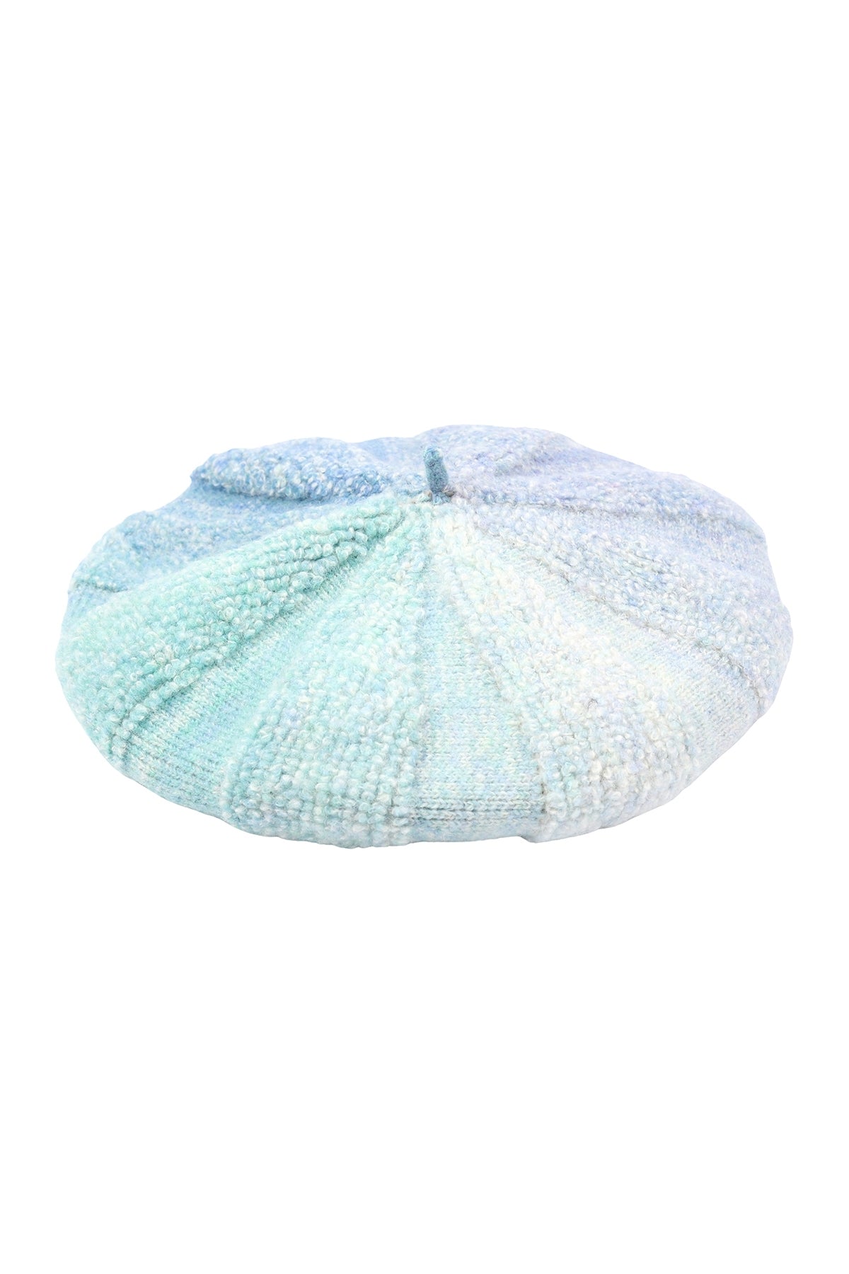 Knit Gradient Color Beret Hat