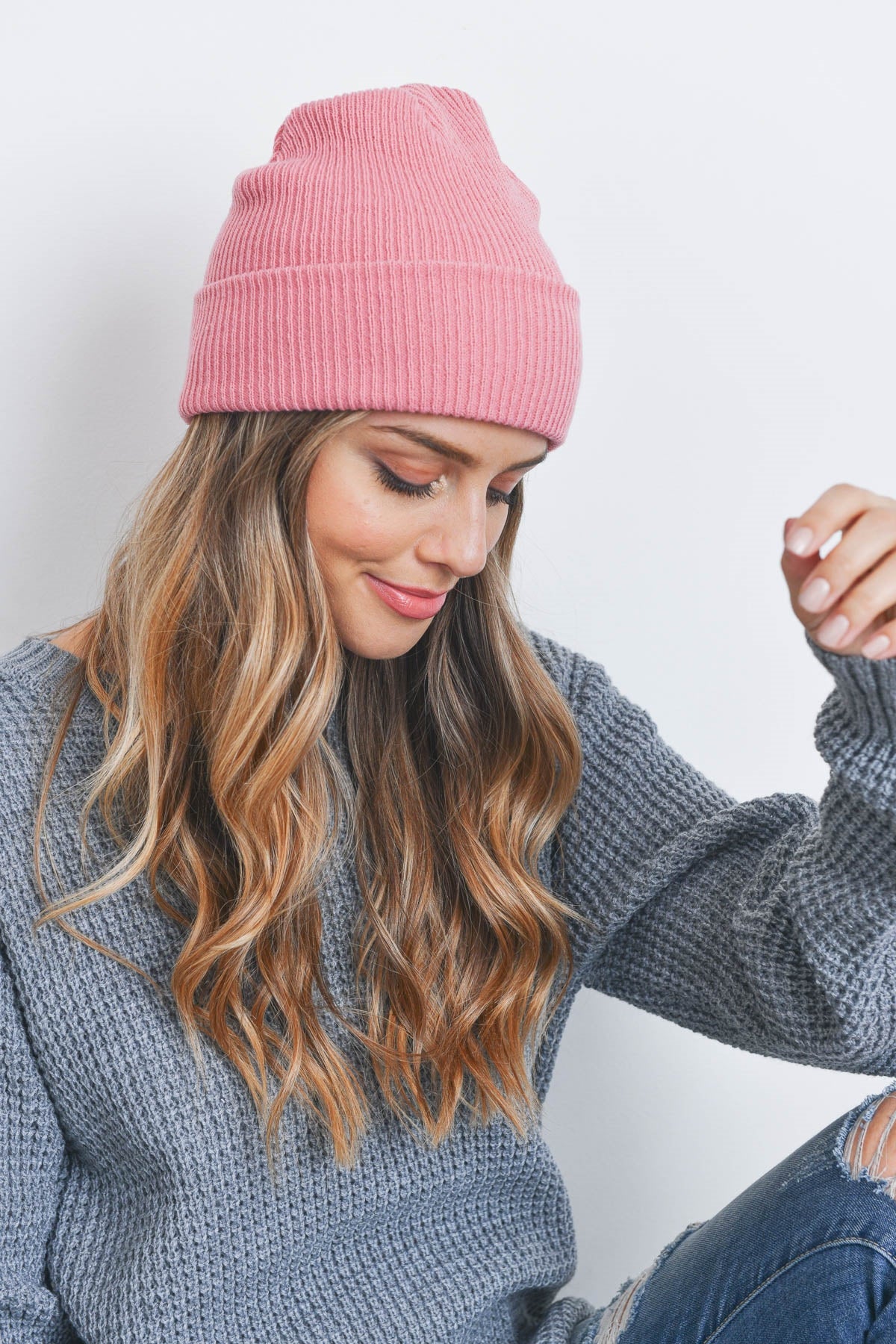 Plain And Simple Knitted Fashion Beanie