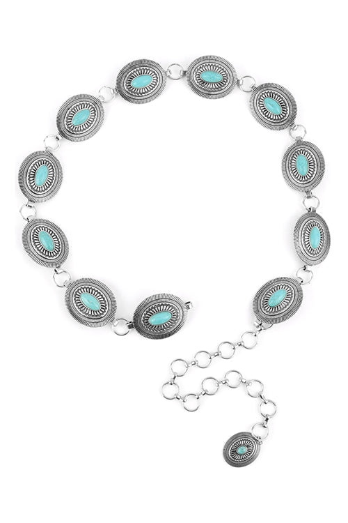 Boho Semi Precious Stone Charm Belt