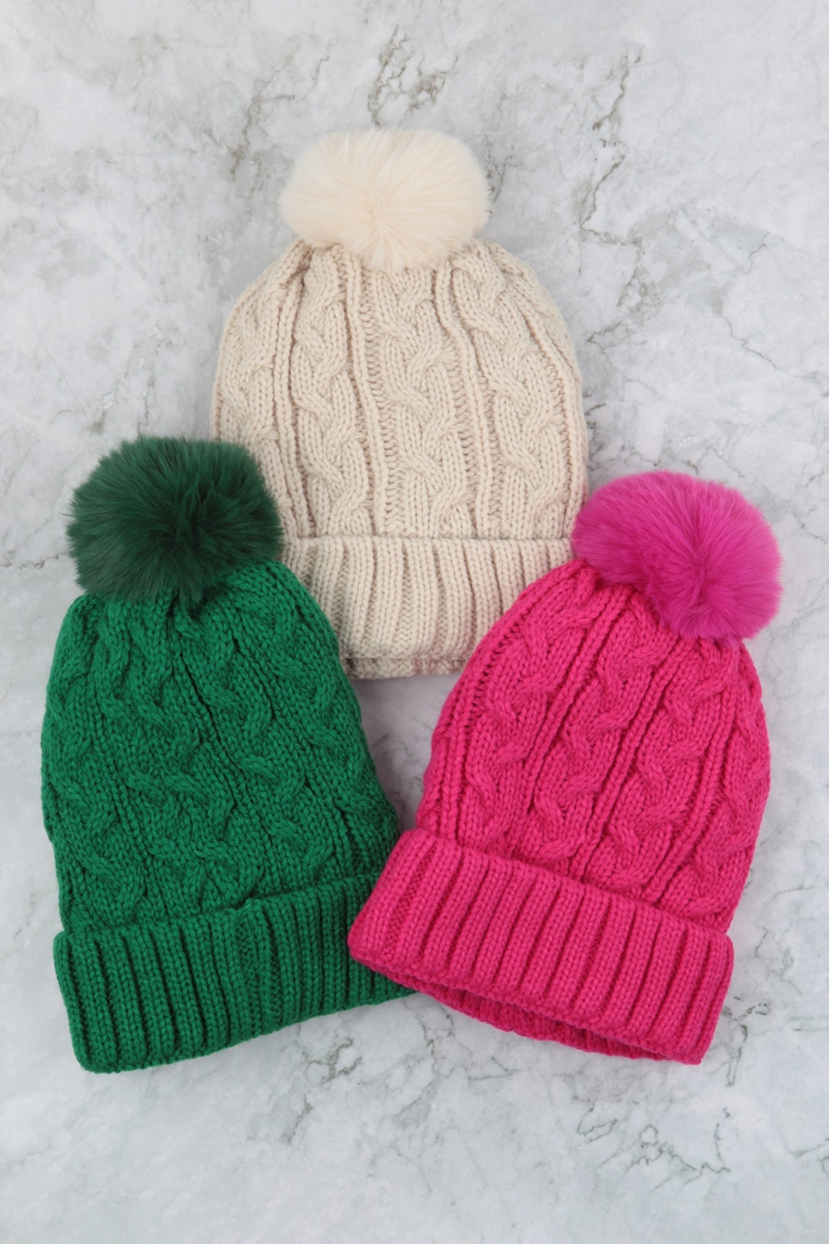 Chain Rib Knit Pattern Beanie