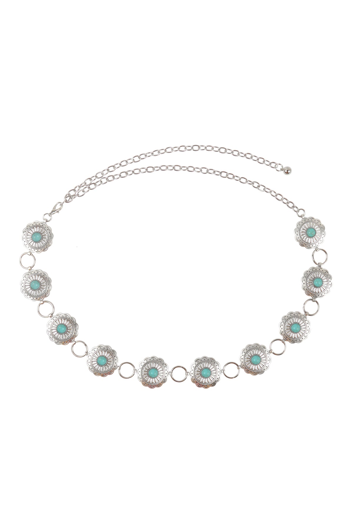 Western Concho Flower Waist Chain Belt