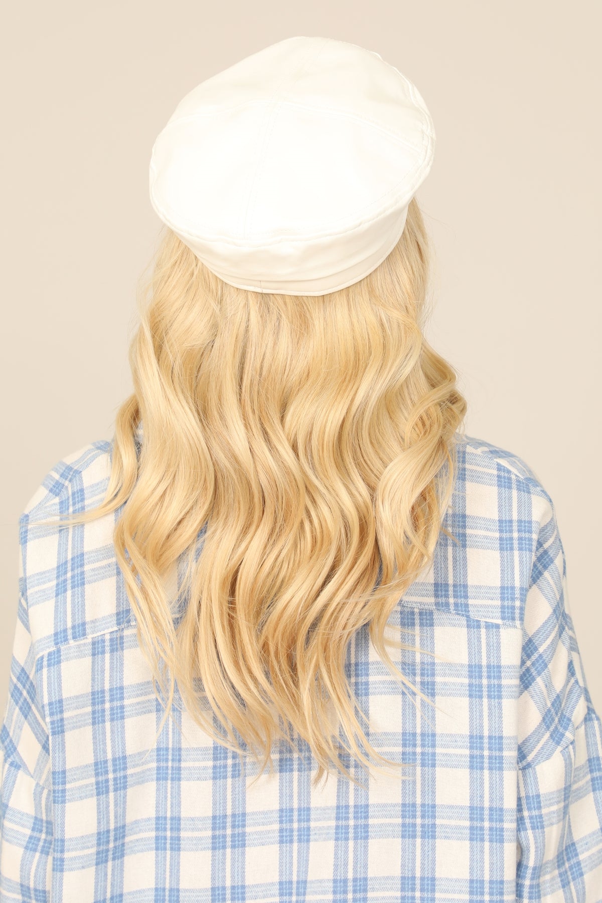 Classic PU Leather Beret Hat