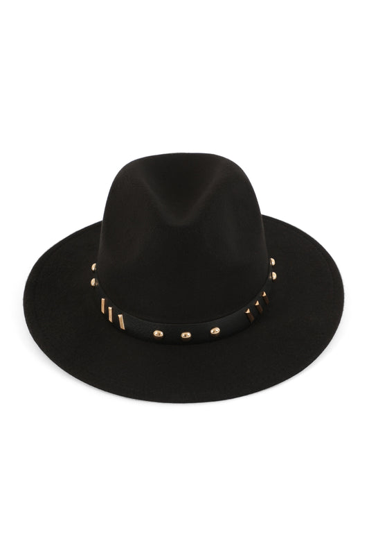 Fedora Classic Hat w/ Vintage Leather Band