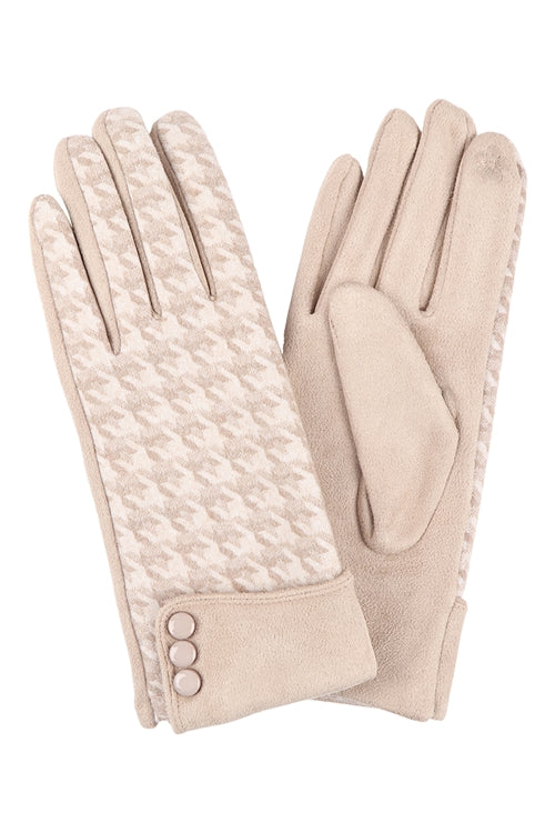 Smart Touch Gloves With Button