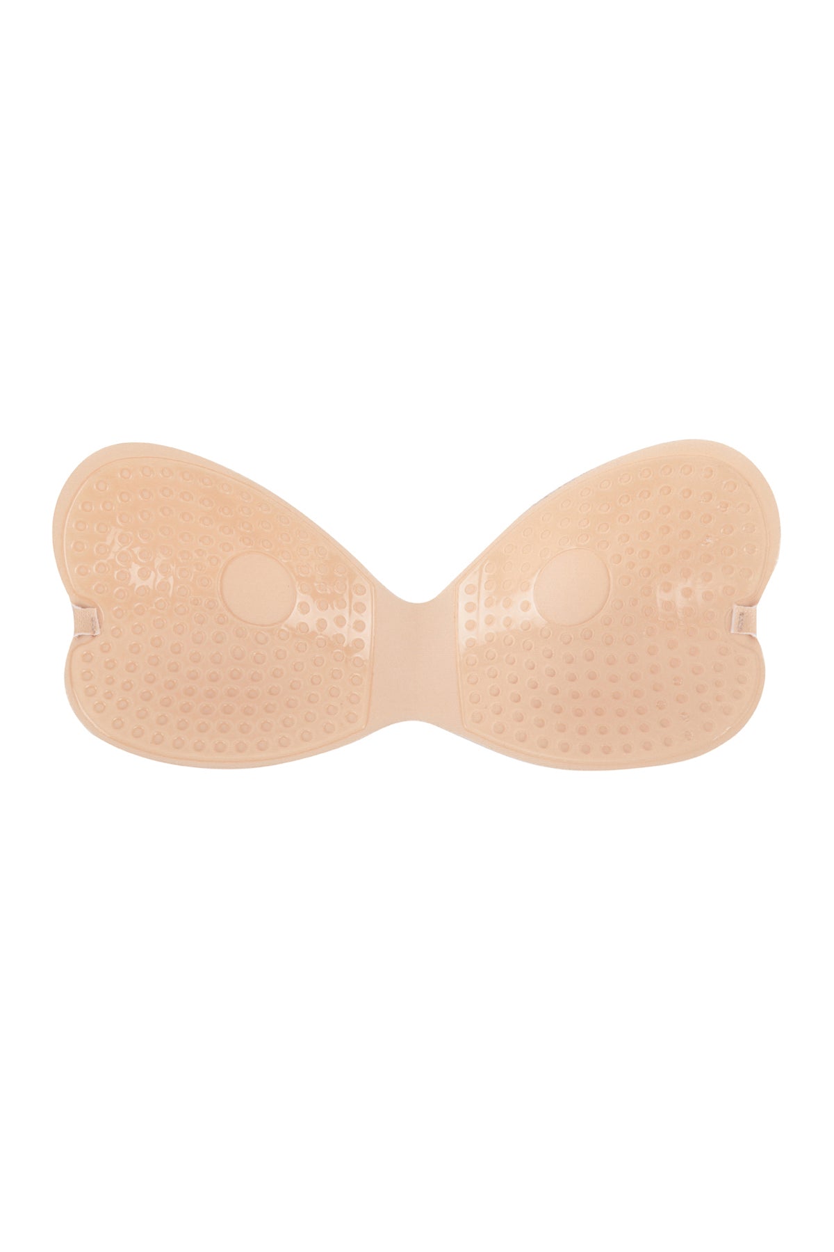 One Piece Adhesive Silicone Reusable NU Bra With Nipple Tape and Transparent Strap