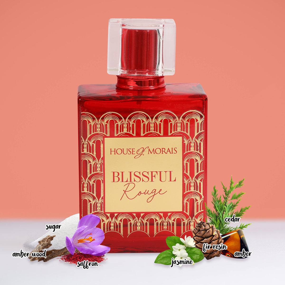 Blissful Rouge Spray Perfume Eau De Parfum For Women - 100ML/3.4FL.OZ.