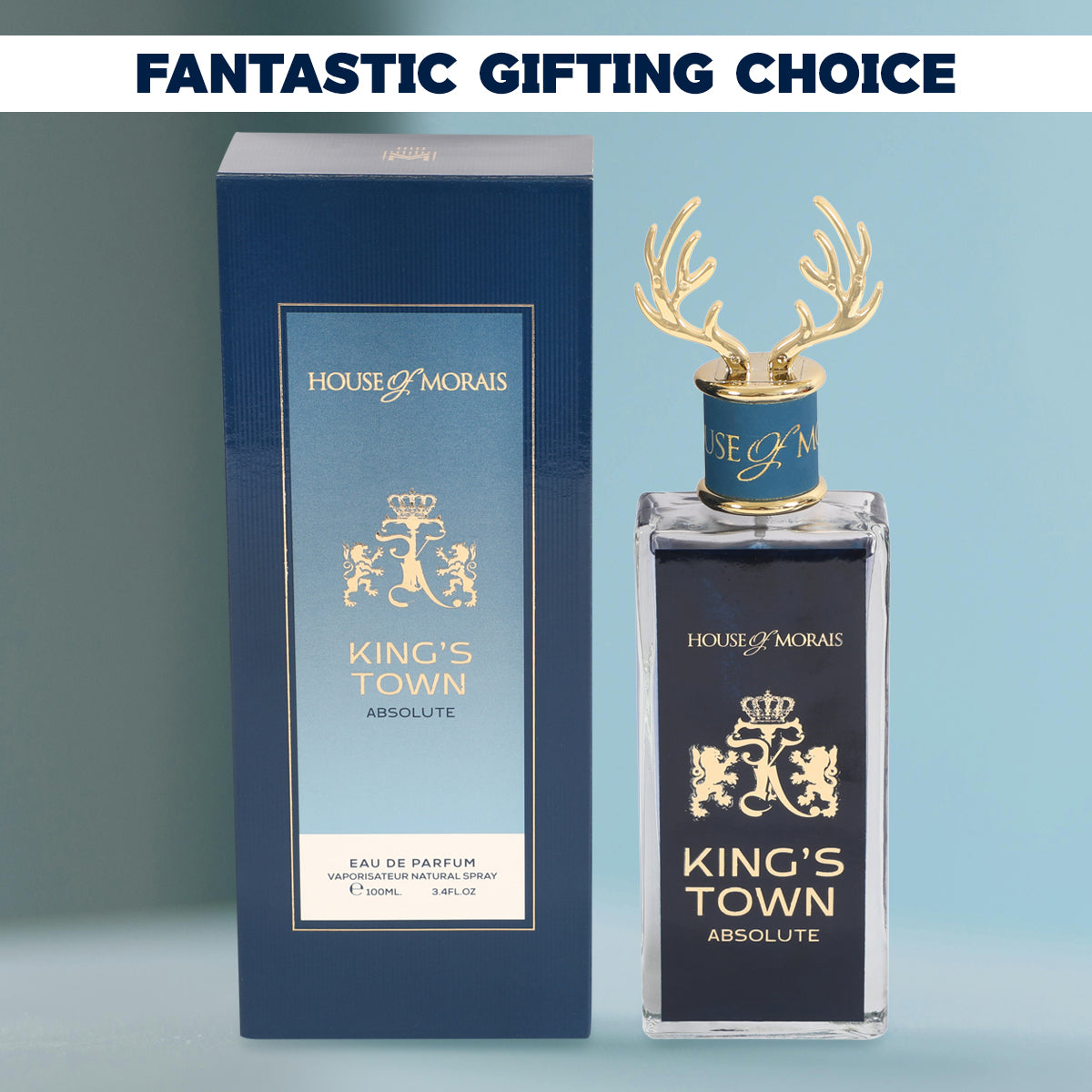 King's Town Absolute Spray Perfume Eau De Parfum For Men - 100ML/3.4FL.OZ./3PCS