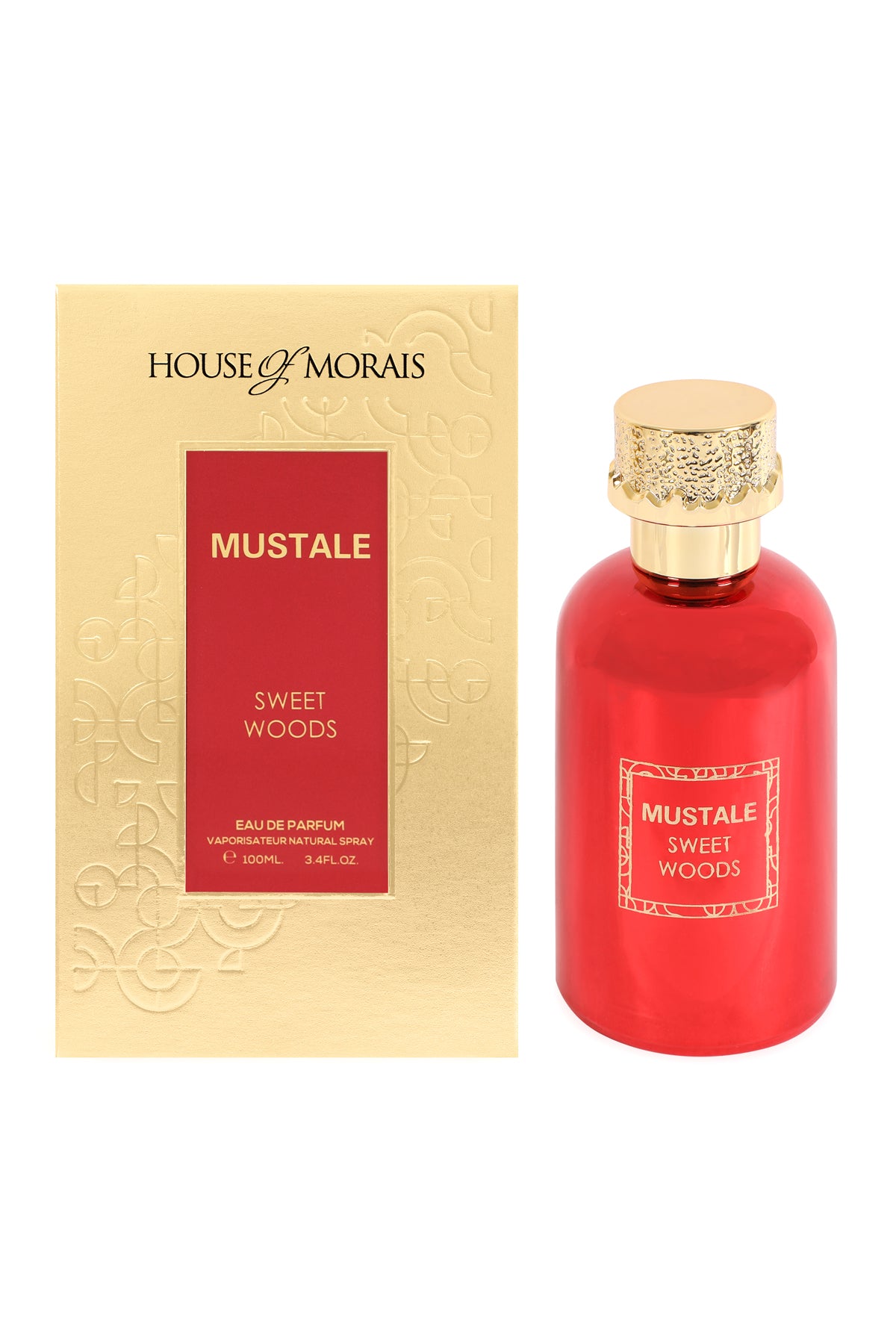 Mustale Sweet Woods Spray Perfume Eau De Parfum For Men And Women - 100ML/3.4FL.OZ./3PCS