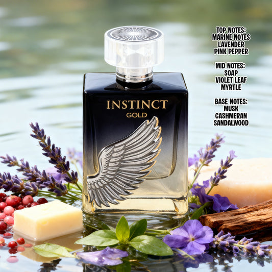 Instinct Gold Spray Perfume Eau De Parfum For Men - 100ML/3.4FL.OZ.