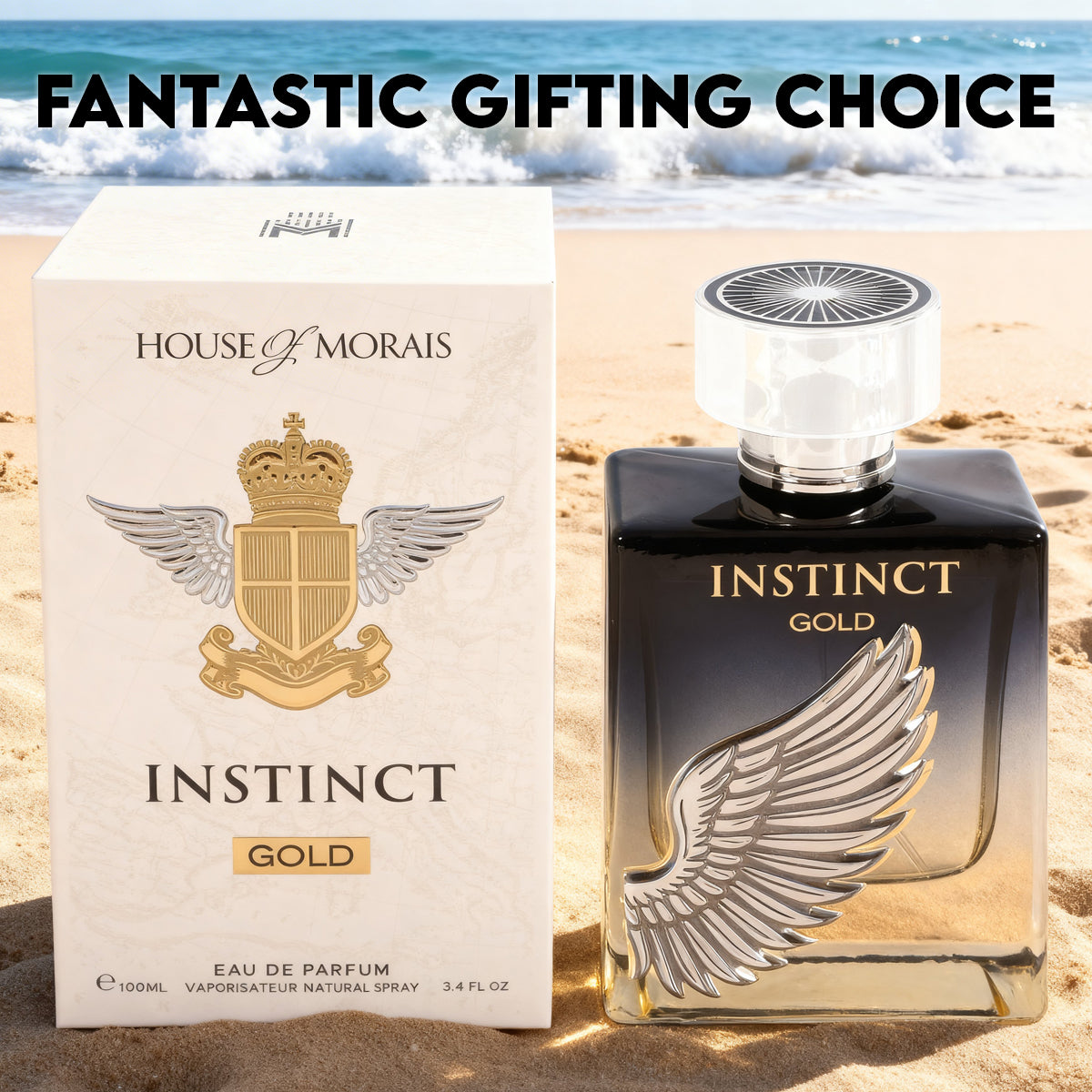 Instinct Gold Spray Perfume Eau De Parfum For Men - 100ML/3.4FL.OZ.