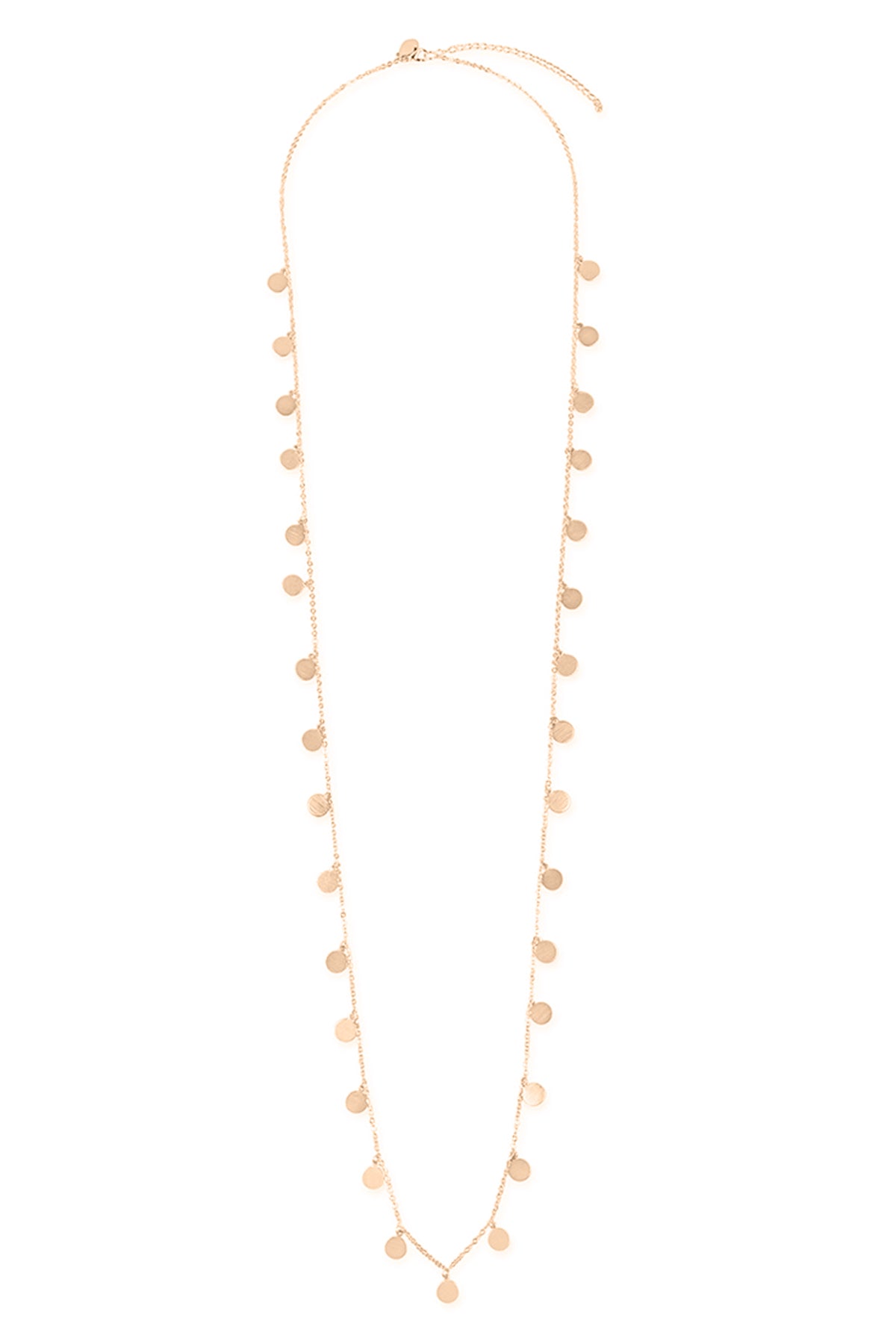Daity Stationary Charm Disc Pendant Necklace