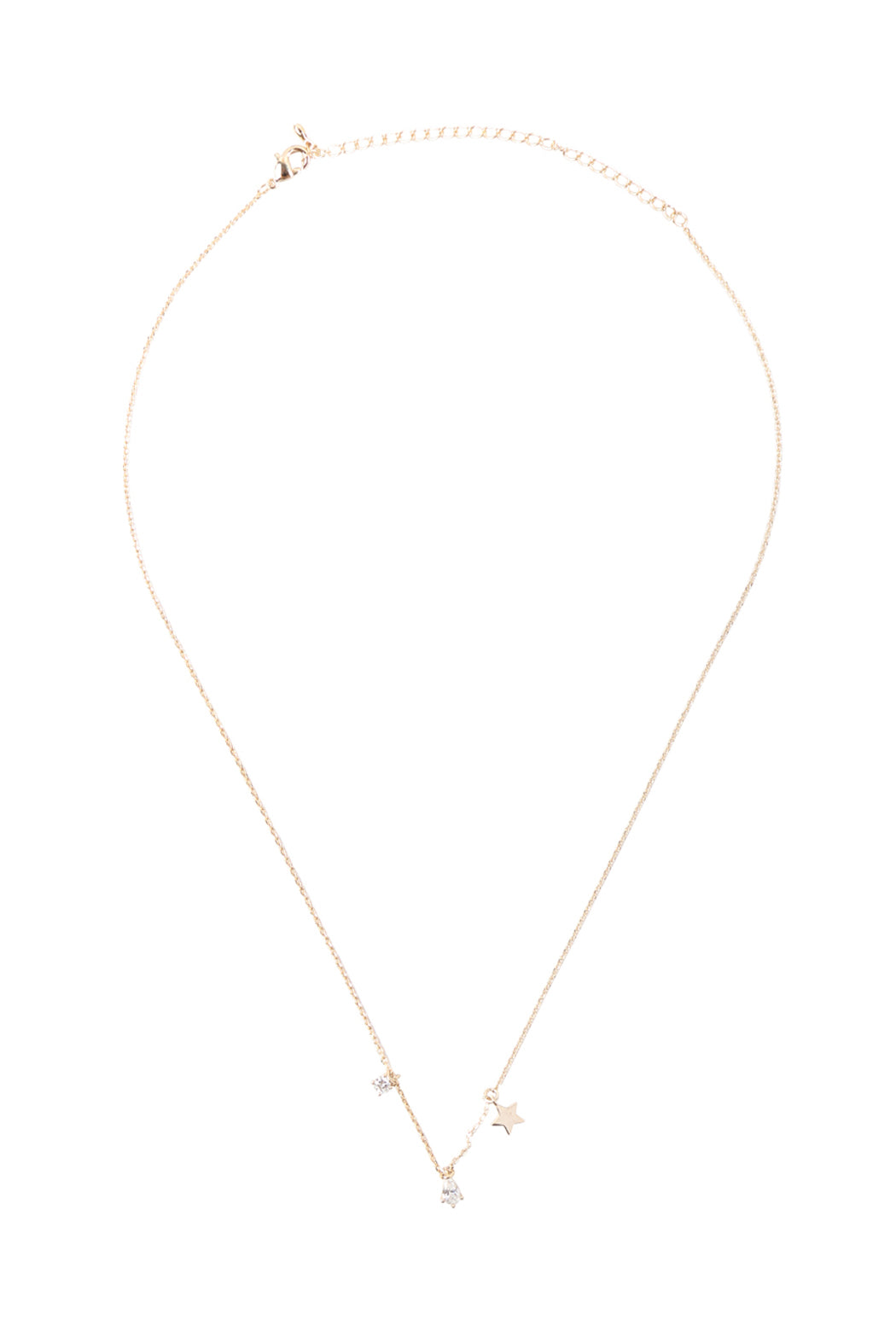 Charm Star Rhinestone Chain Necklace