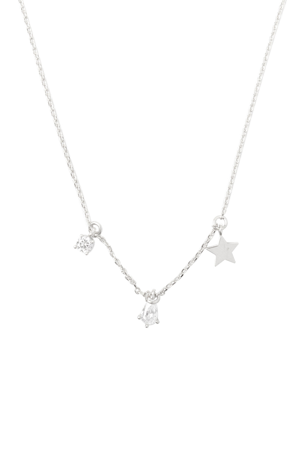 Charm Star Rhinestone Chain Necklace