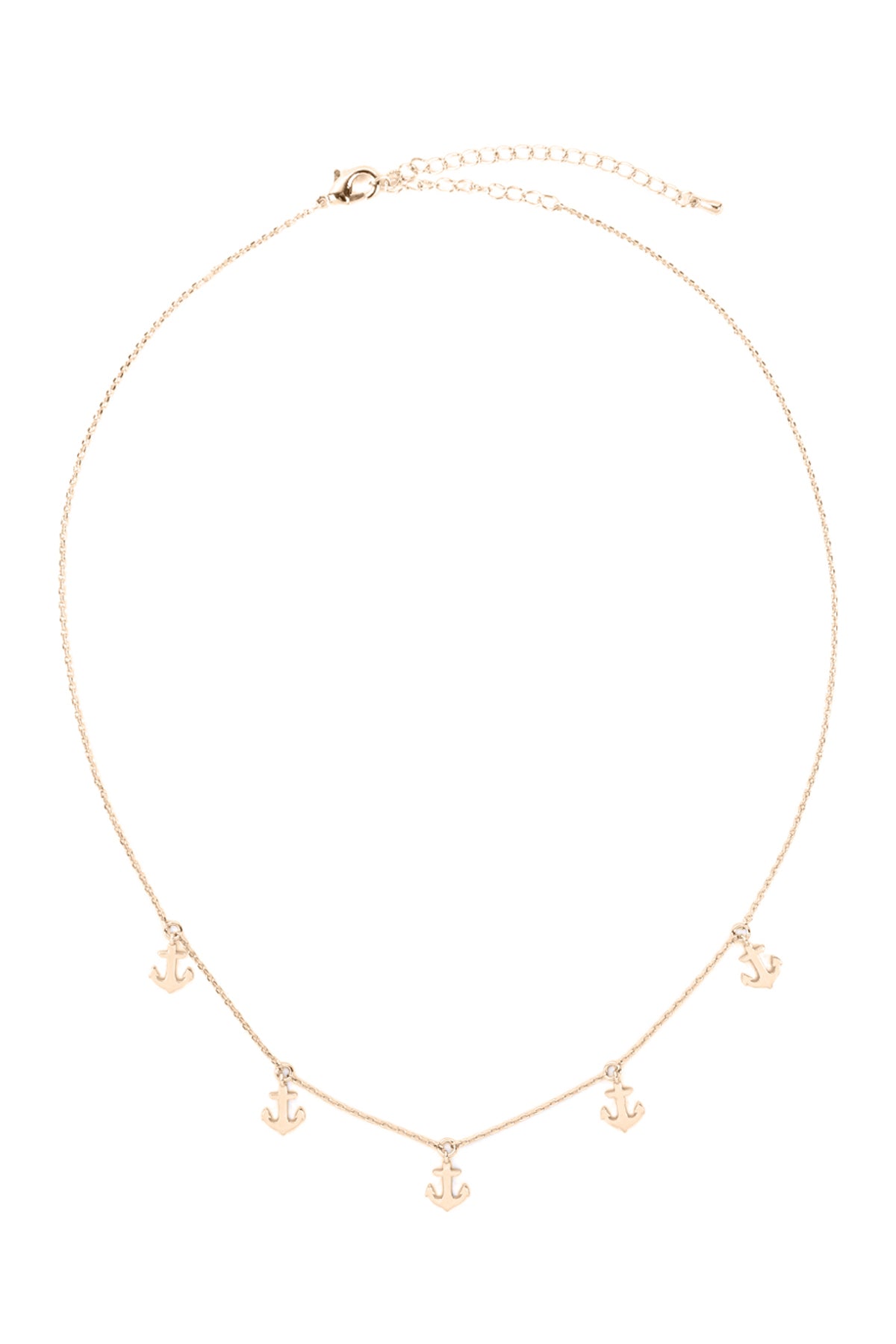 Anchor Dainty Stationery Charm Necklace