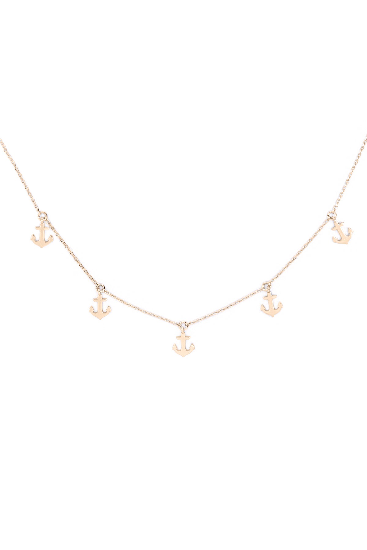 Anchor Dainty Stationery Charm Necklace