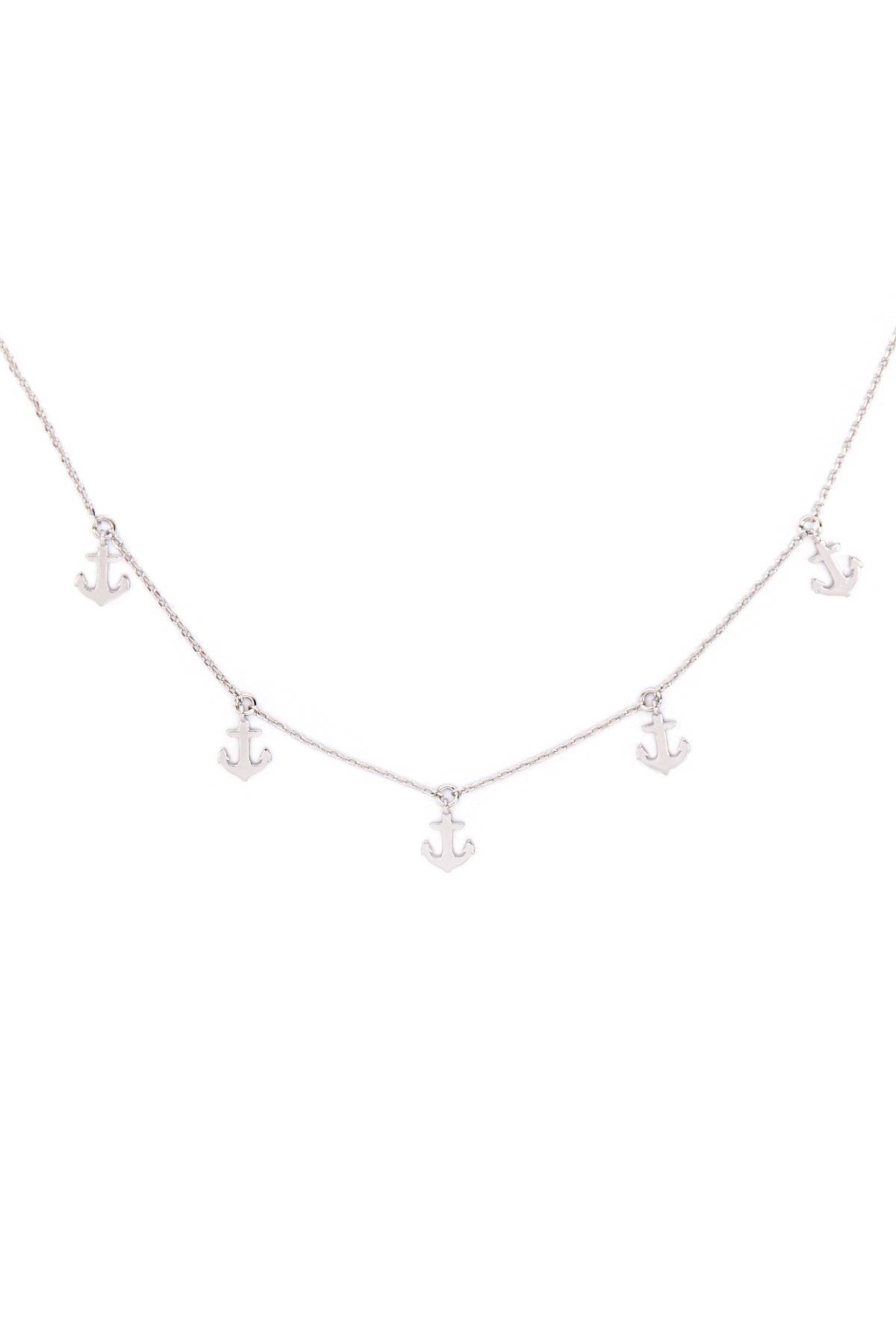 Anchor Dainty Stationery Charm Necklace