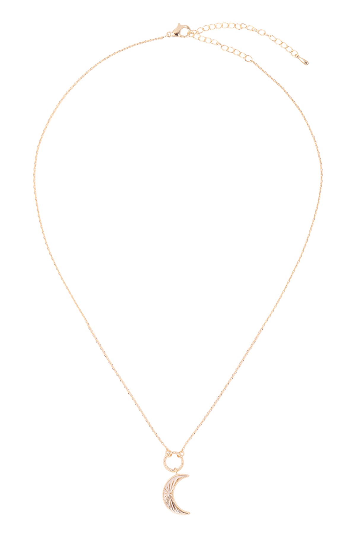 Crescent Moon Pendant Necklace