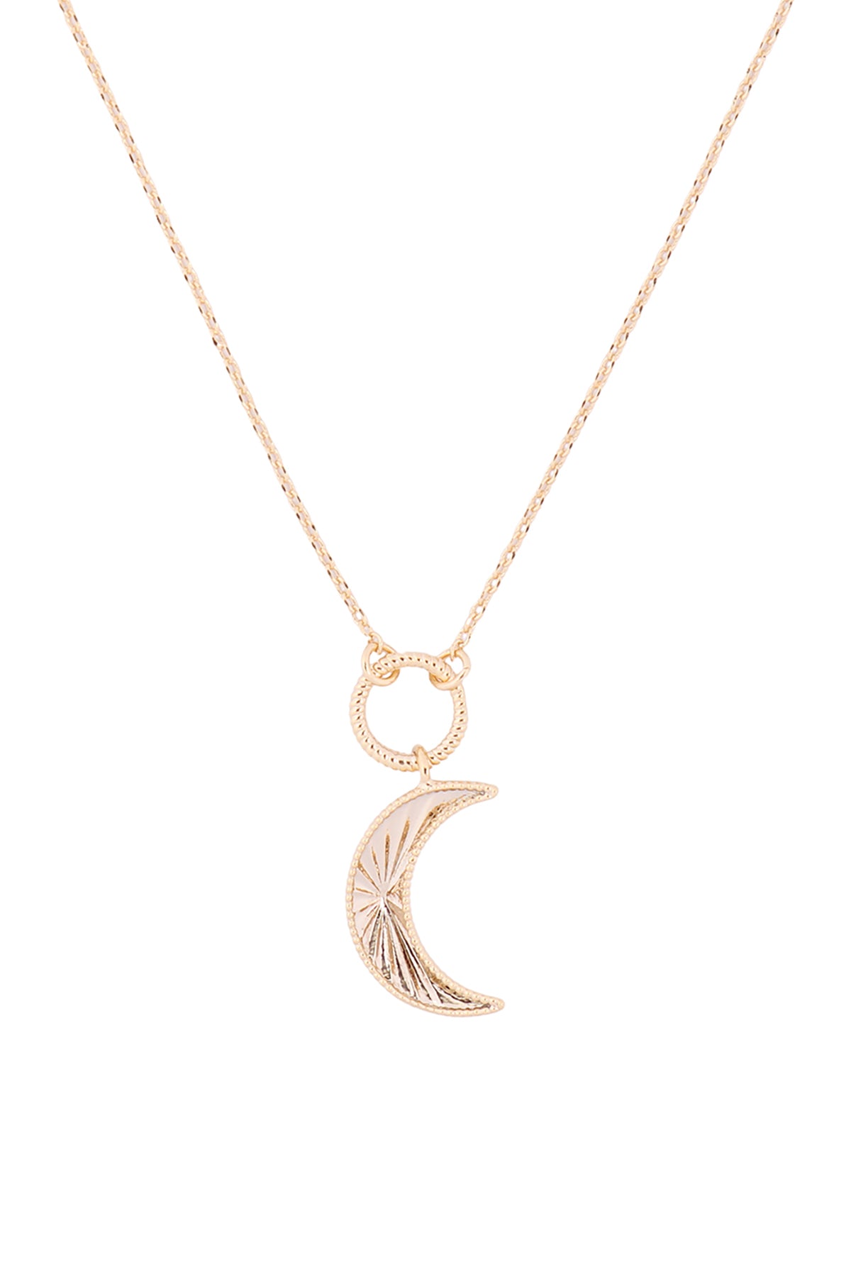 Crescent Moon Pendant Necklace