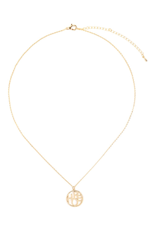 HOPE Open Circle Custom Pendant Necklace
