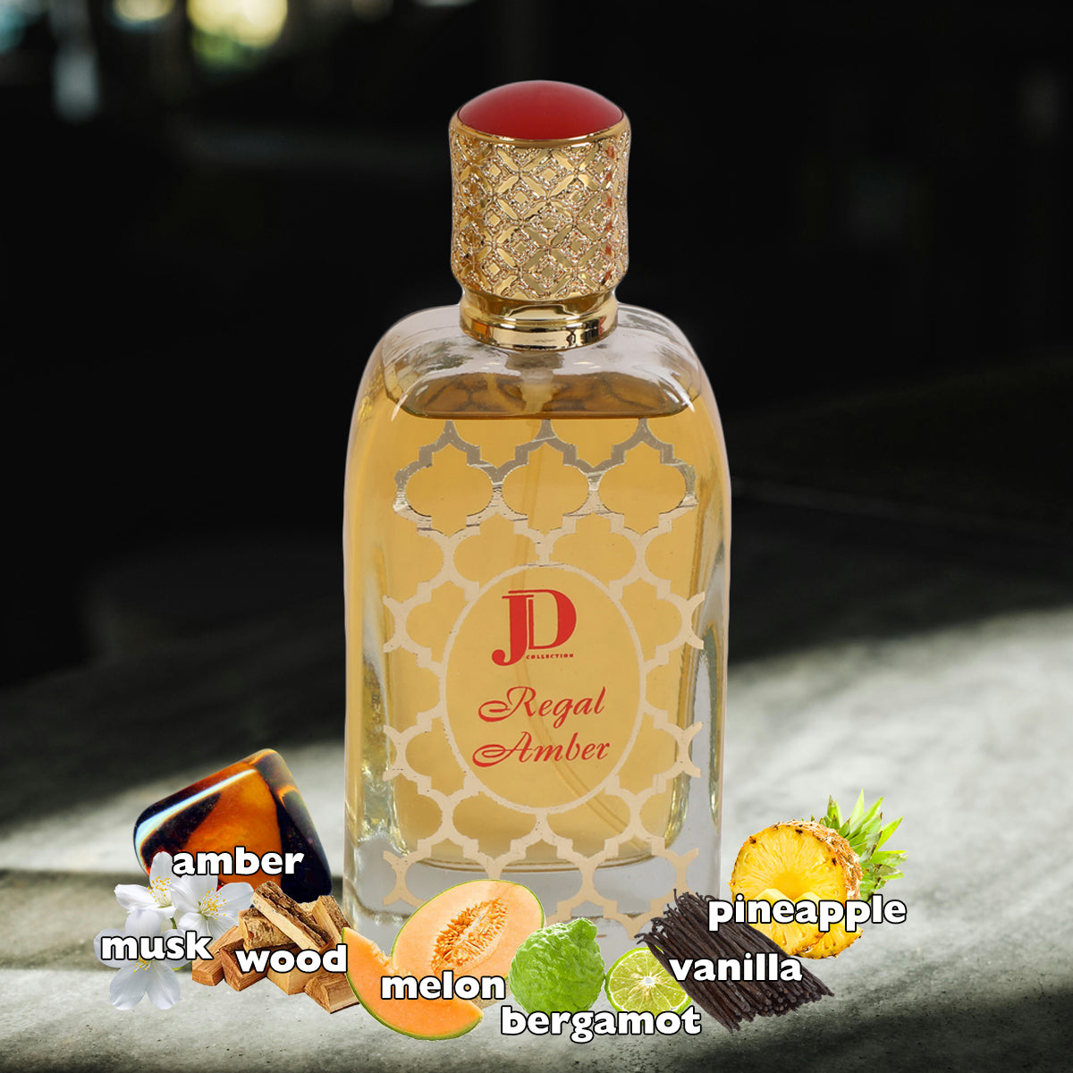 Regal Amber Spray Perfume Eau De Parfum For Men & Women - 100ML/3.3 FL.OZ.