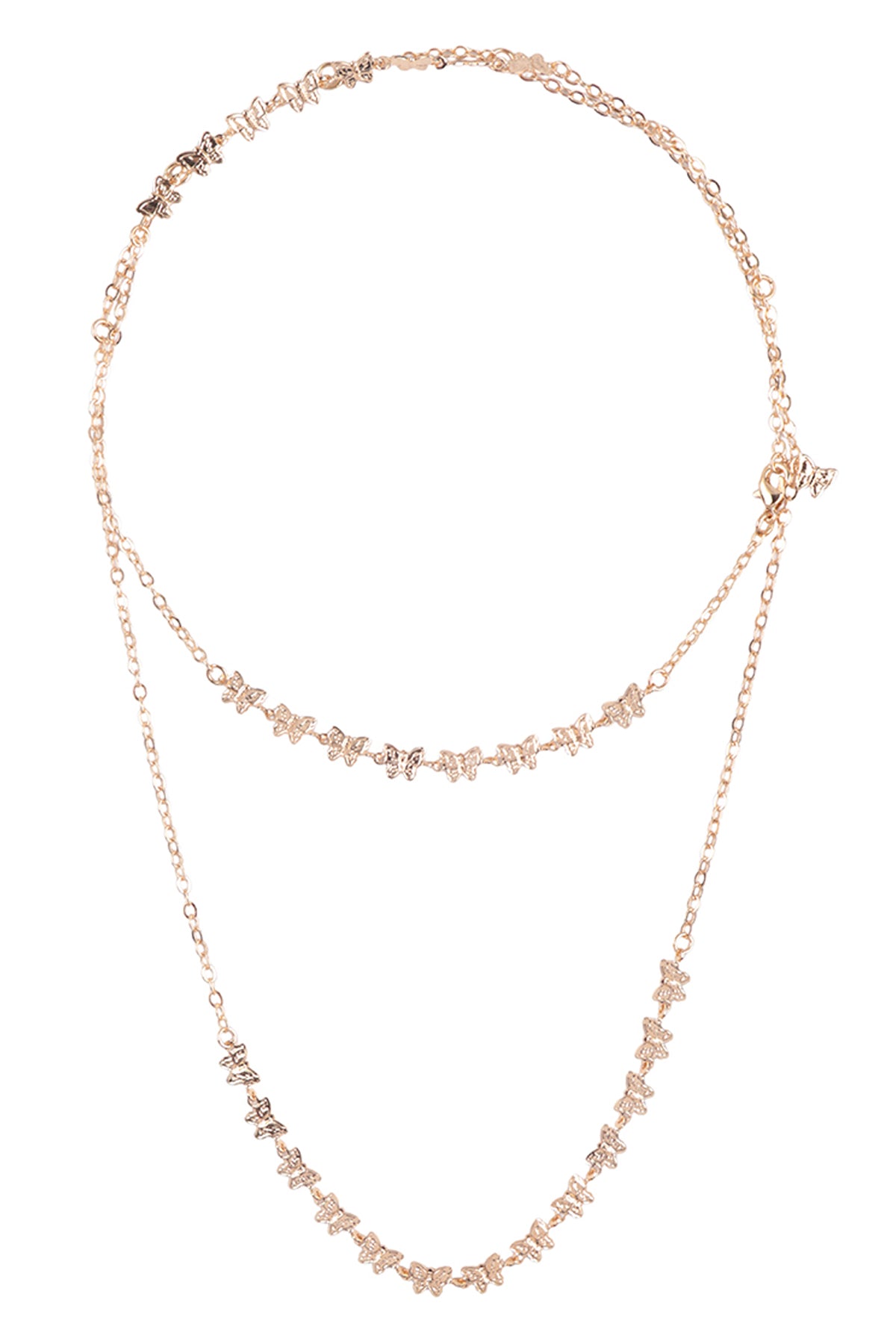 Butterfly Chain 5 in 1 Multi Use Anklet bracelet Choker necklace