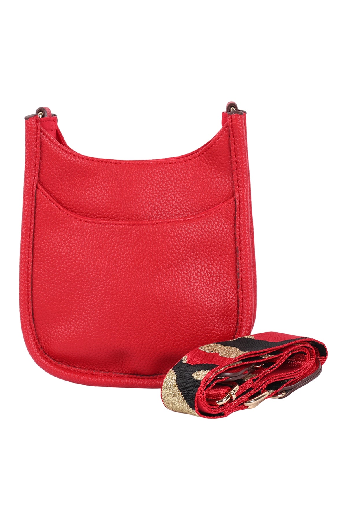 Women's Leather Shoulder Bag With Wide Changeable Strap