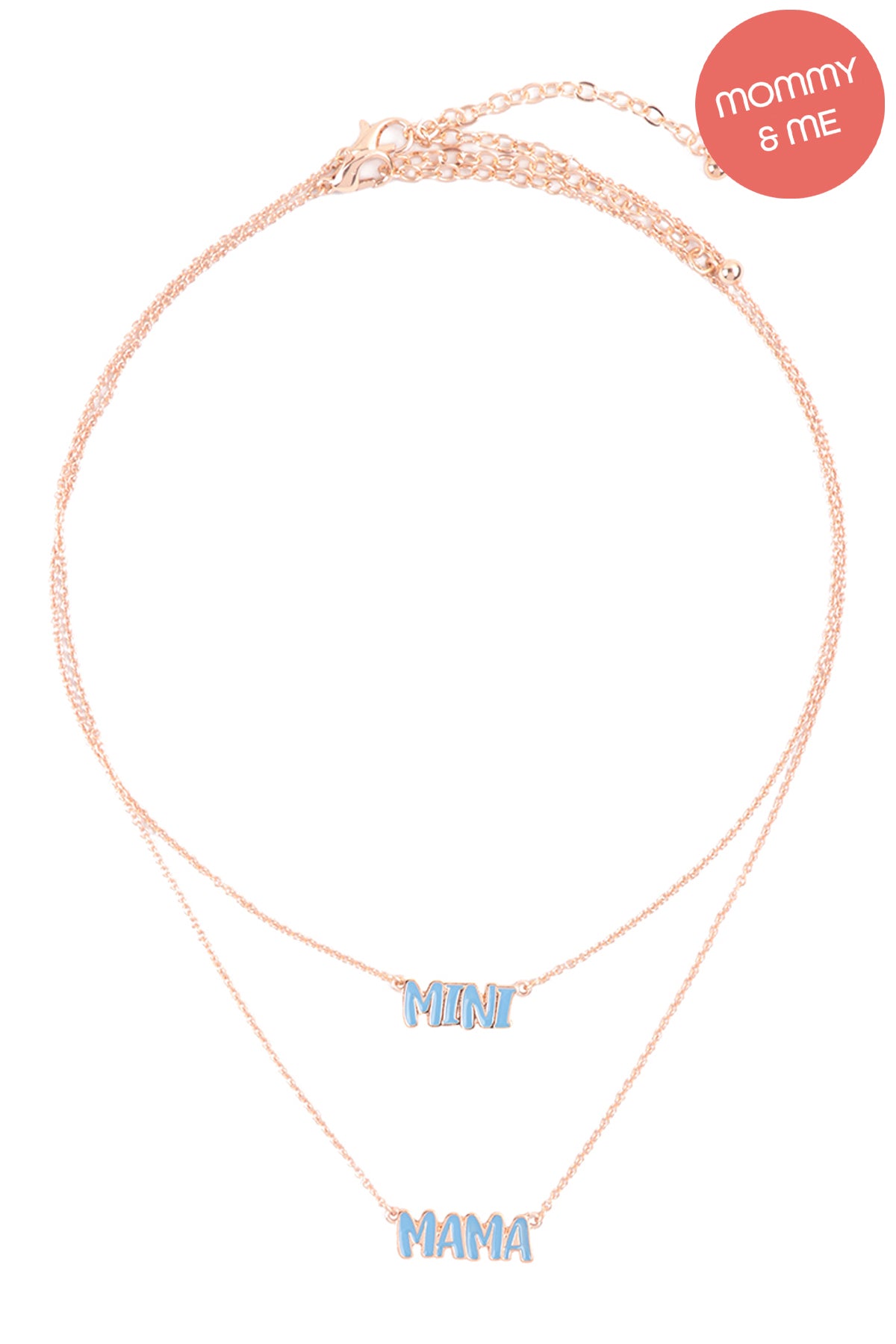 Mama and Mini Personalized Color 2 Set Necklace