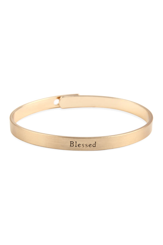 Blessed Inspiration Metal Cuff Bracelet