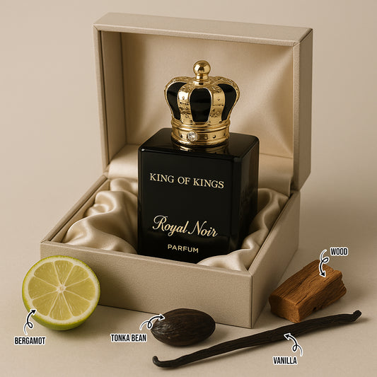 King Of Kings Royal Noir Spray Cologne Eau De Parfum For Men - 100ML/3.4 FL.OZ./3PCS