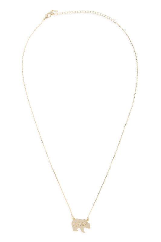 Mama Bear Pendant Necklace
